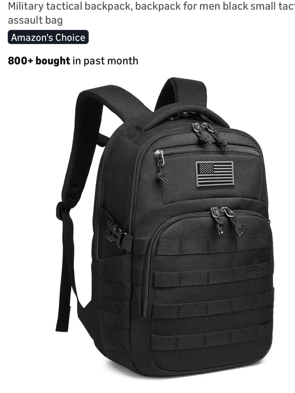 Military tactical backpack